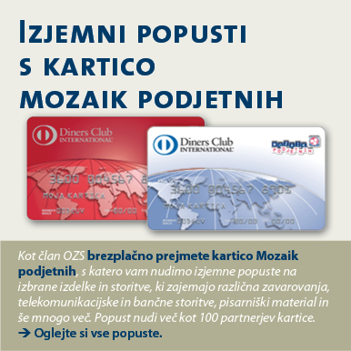 Kartica Mozaik podjetnih izredni popusti